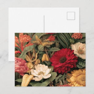 Vintage Botanical Illustration Postcard