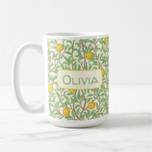 Vintage Botanical Lemon Tree Pattern Coffee Mug