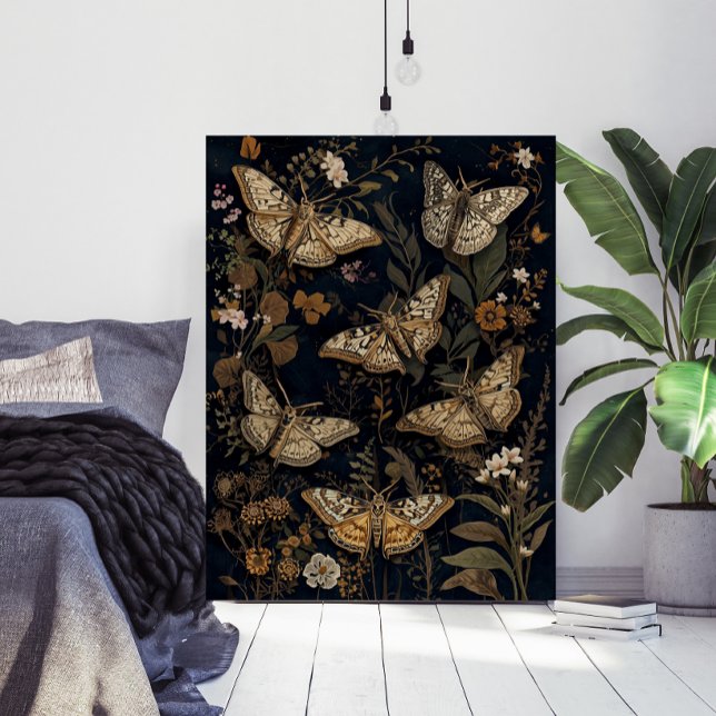 Vintage Botanical Moths & Flowers  Poster (Creator Uploaded)