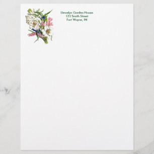 Vintage Botanical Page Customised Letterhead