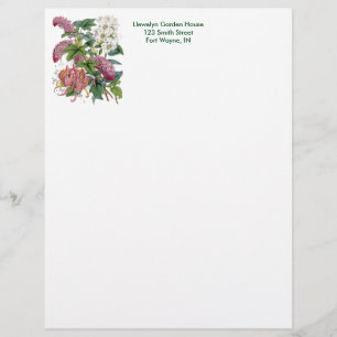 Vintage Botanical Page Customized Letterhead