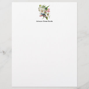 Vintage Botanical Page Personalised Letterhead