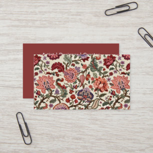 Vintage Botanical Paisley Floral Pattern – Ornate  Business Card