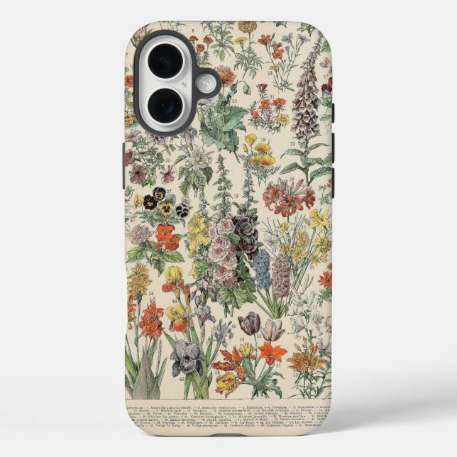 Vintage Botanical Pattern Case-Mate iPhone Case (Back)