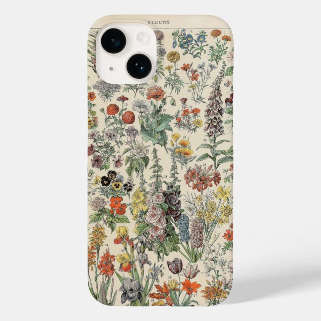 Vintage Botanical Pattern Case-Mate iPhone Case (Back)
