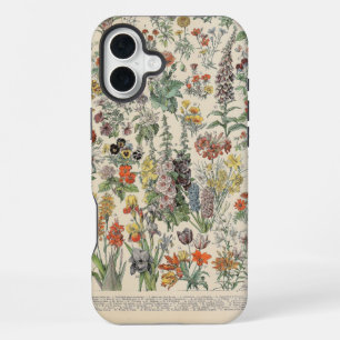 Vintage Botanical Pattern iPhone 16 Plus Case
