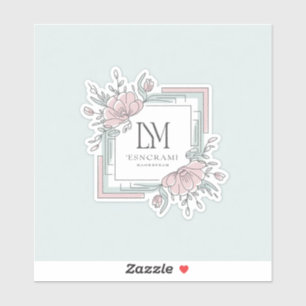 Vintage Botanical QR Code Custom Business Square S