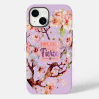 Vintage Botanical Quote This Girl is Fierce