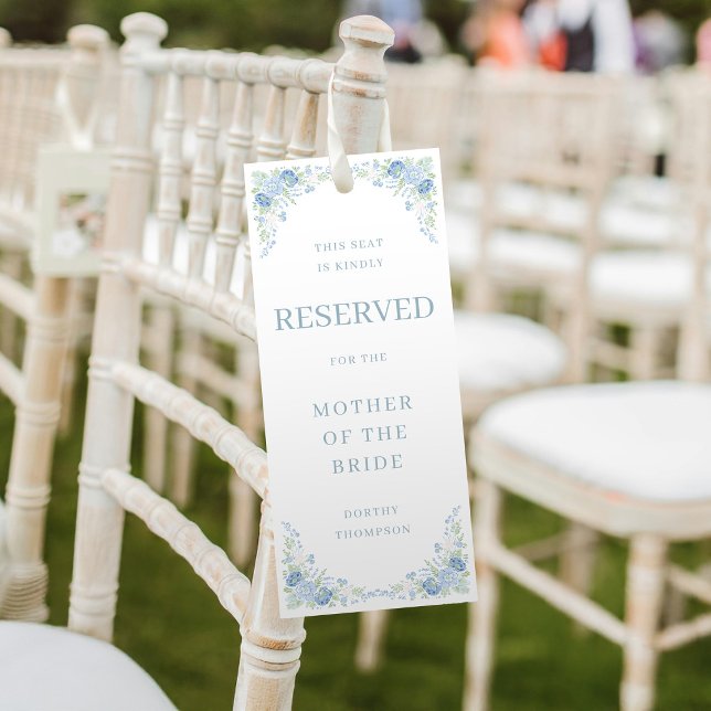 Vintage Botanical Reserved Seat Tag Template  (Creator Uploaded)