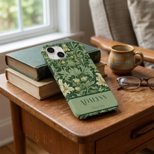 Vintage Botanical Retirement Gifts for Mum Green Case-Mate iPhone 14 Case