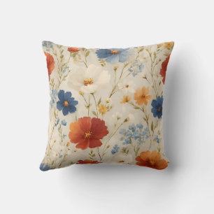 Vintage Botanical Romantic Chic Floral Cushion