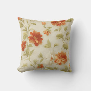 Vintage Botanical Romantic Chic Floral Stylish Cushion