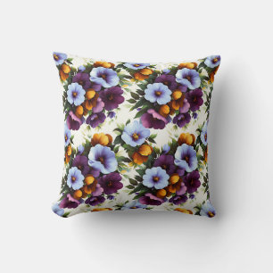 Vintage Botanical Romantic Chic Floral Stylish Cushion