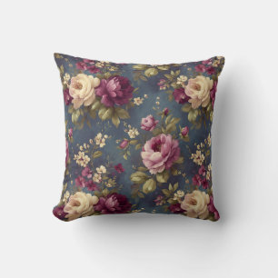 Vintage Botanical Romantic Chic Stylish Floral Cushion