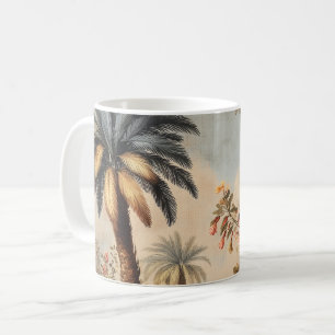 Vintage Botanical Scene with Palms Coffee Mug