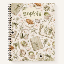 Vintage Botanical Spiral Notebook