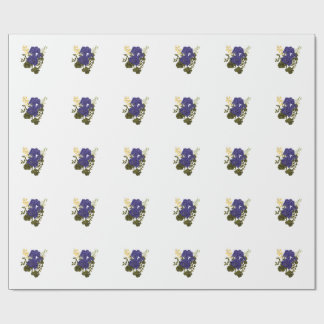 Vintage Botanical Sticker Wrapping Paper