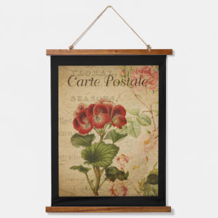 Vintage Botanical Tapestry - Pelargonium