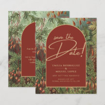 Vintage Botanical Terracotta Florals Arch WEDDING