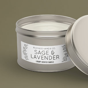 Vintage Botanical Thin Vertical Product Label