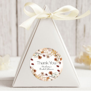 Vintage Botanical Tiny Floral Wedding Classic Round Sticker