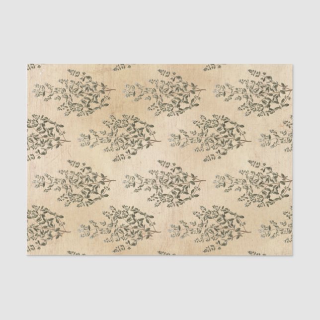 Vintage Botanical Tissue Paper (Front)