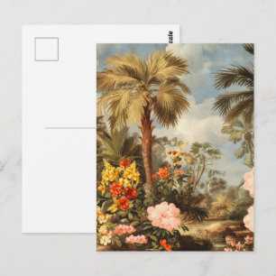 Vintage Botanical Tropical Palms Postcard