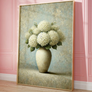 Vintage Botanical Wall Art Elegant Flower Vase