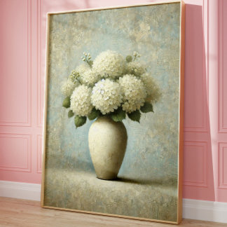 Vintage Botanical Wall Art | Elegant Flower Vase