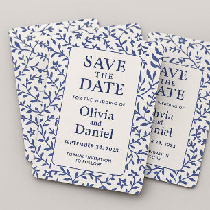Vintage Botanical Wedding Invitation   Elegant