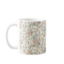 Vintage Botanical Wildflower Meadow Coffee Mug