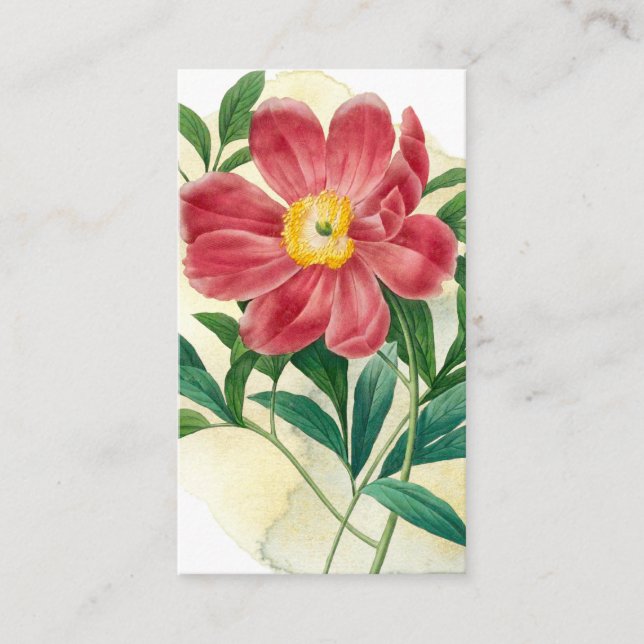 Vintage Botanical Writing Prompt Journal Card (Front)