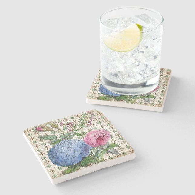 Vintage Botanicals Stone Coaster (Side)