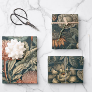 Vintage Botanicals Wrapping Paper Sheet
