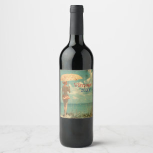 Vintage Bottle Label Summer