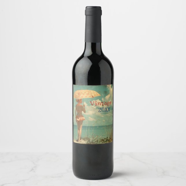 Vintage Bottle Label Summer (Front)