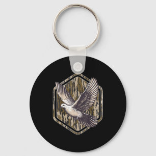 Vintage Bottomland Camo Dove Hunting Season Hunter Key Ring