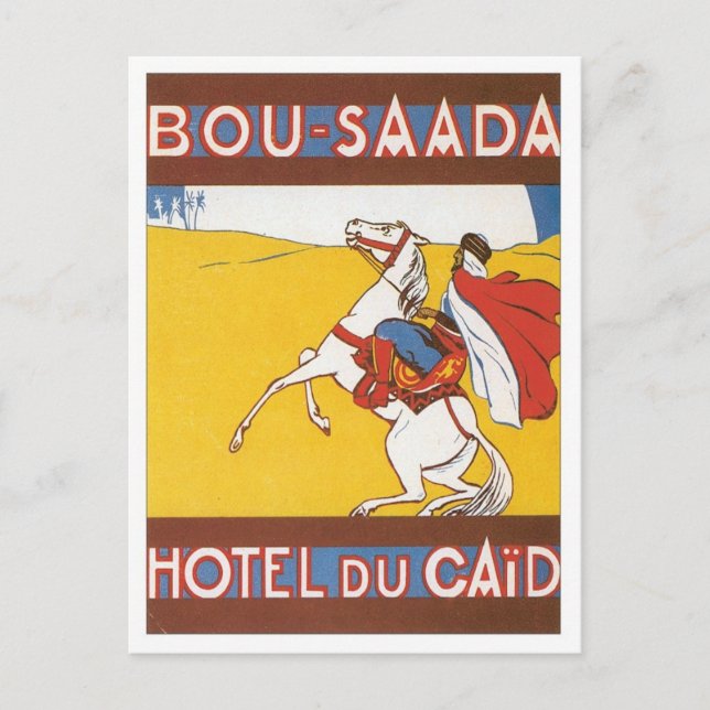 Vintage Bou Saada Algeria Postcard (Front)