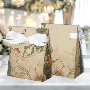 Vintage Bougainvillea  Art Nouveau Wedding Favour Box