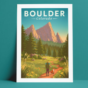 Vintage Boulder Colorado Postcard
