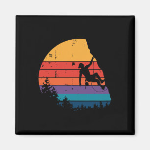Vintage Bouldering Mountain Rock Climbing Gifts Cl Magnet