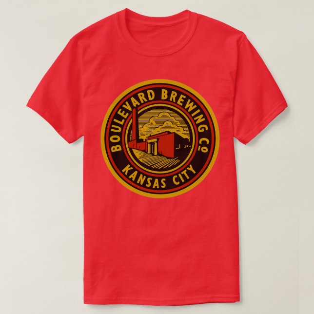 Vintage Boulevard Beer Co Bottle Cap T-Shirt (Design Front)