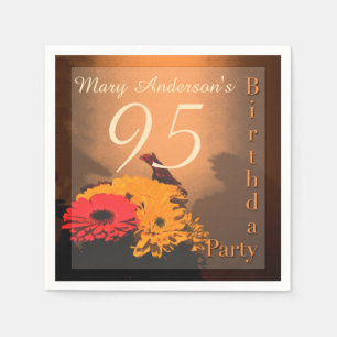 Vintage Bouquet - 95th Birthday Paper Napkins