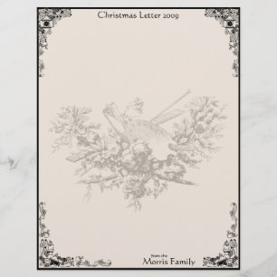 Vintage Bouquet Christmas 2009 Letterhead