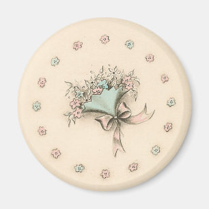 Vintage Bouquet Magnet