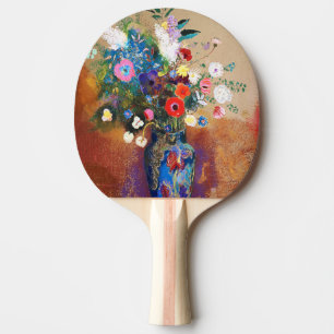 Vintage Bouquet of Flowers by Odilon Redon Ping Pong Paddle