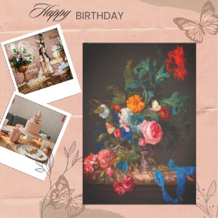 Vintage Bouquet Of Flowers Floral Decoupage Tissue Paper