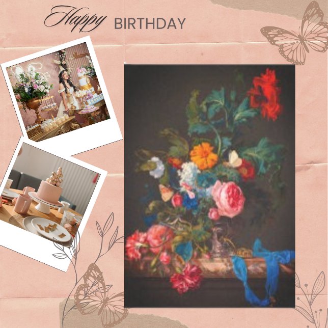 Vintage Bouquet Of Flowers Floral  Decoupage Tissue Paper (Creator Uploaded)