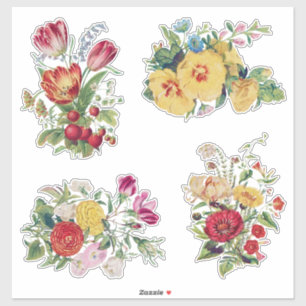 Vintage Bouquets Sticker Set
