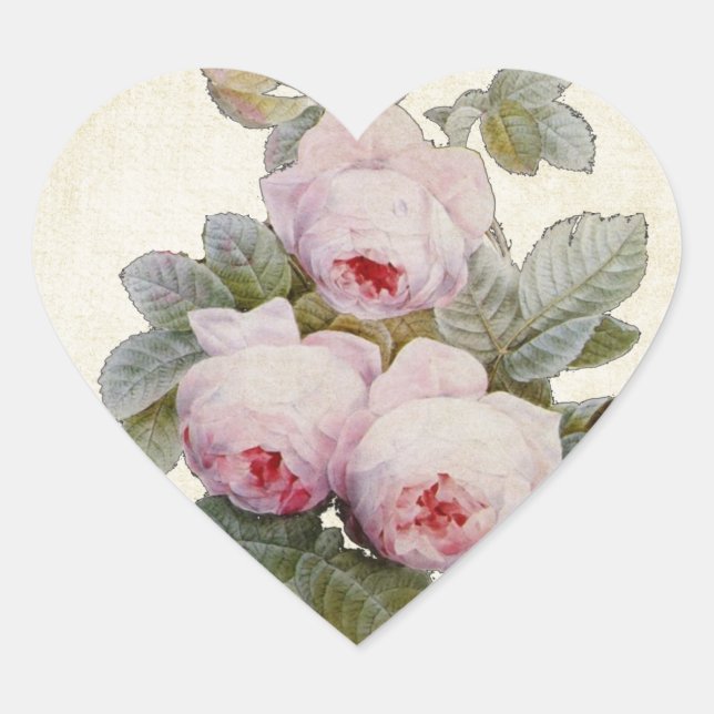 Vintage Bourbon Rose Envelope Seal Bouquet (Front)